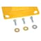 Vestil Steel Bolt On Tubular Guard Rail Post 2 Ribbed 60 In. Length Yellow GR-H2R-BO-TP60-YL - alternate 3